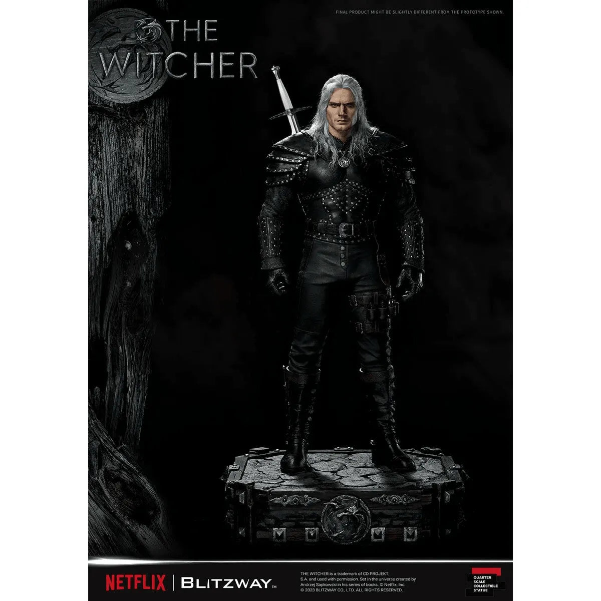 BLIBW-SS-21701 The Witcher (TV) - Geralt of Rivia 1:4 Scale Statue - Blitzway - Titan Pop Culture