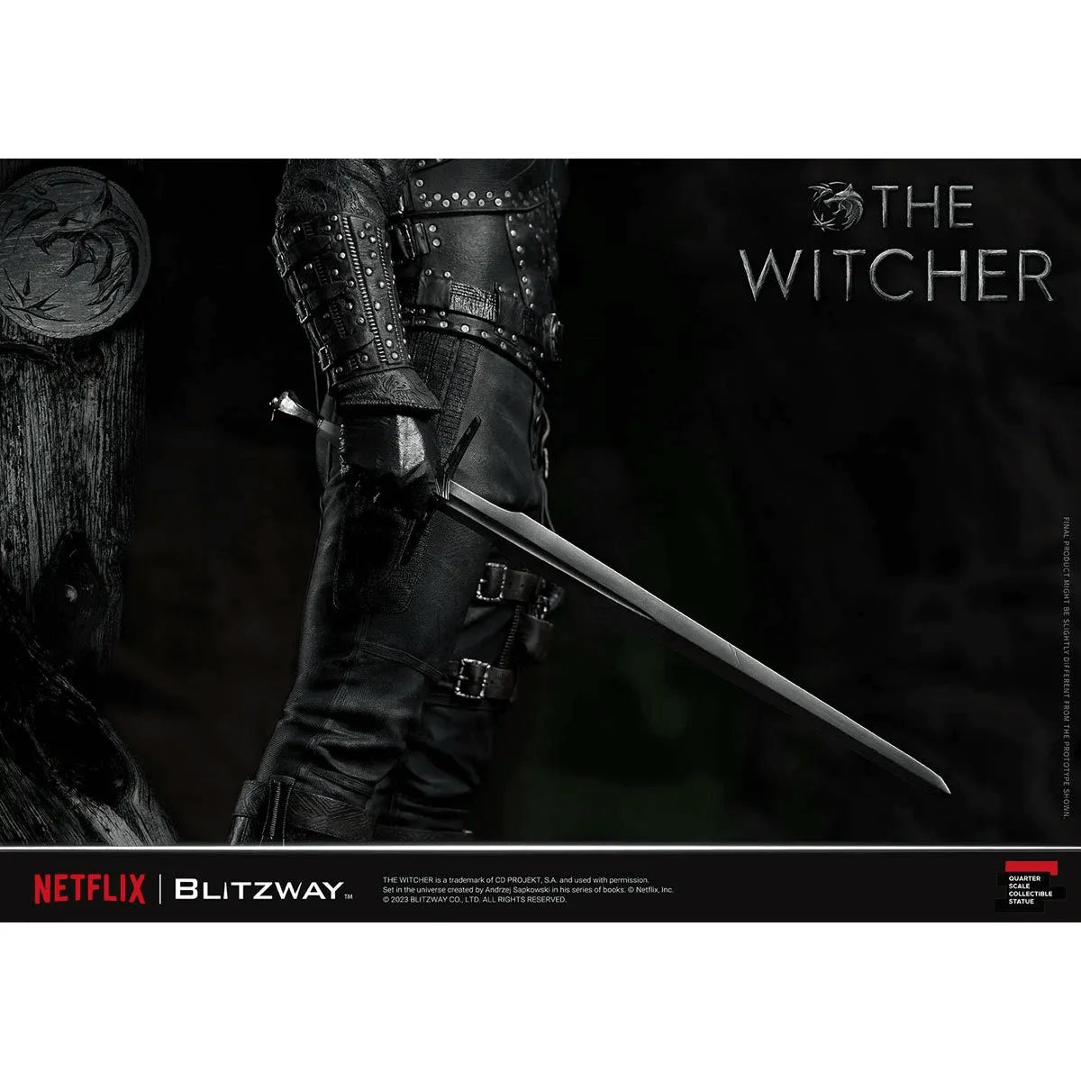 BLIBW-SS-21701 The Witcher (TV) - Geralt of Rivia 1:4 Scale Statue - Blitzway - Titan Pop Culture