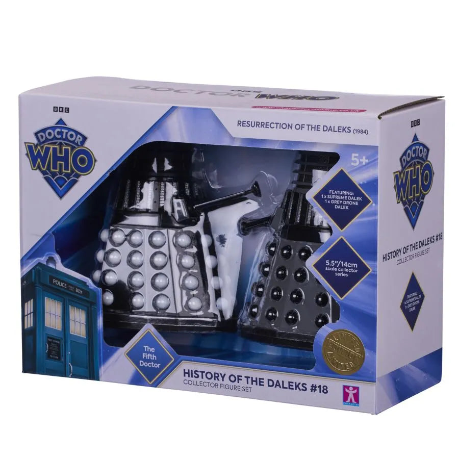 CHA08243 Doctor Who - History of the Daleks #18 "Resurrection of the Daleks" Collector Figure Set - Character Options - Titan Pop Culture