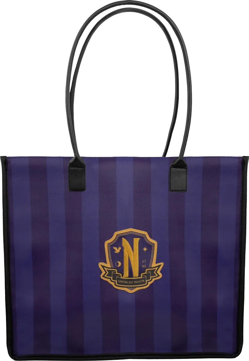 CINCR2372 Wednesday (TV) - Nevermore Academy Shopping Bag (Purple) - CineReplicas - Titan Pop Culture