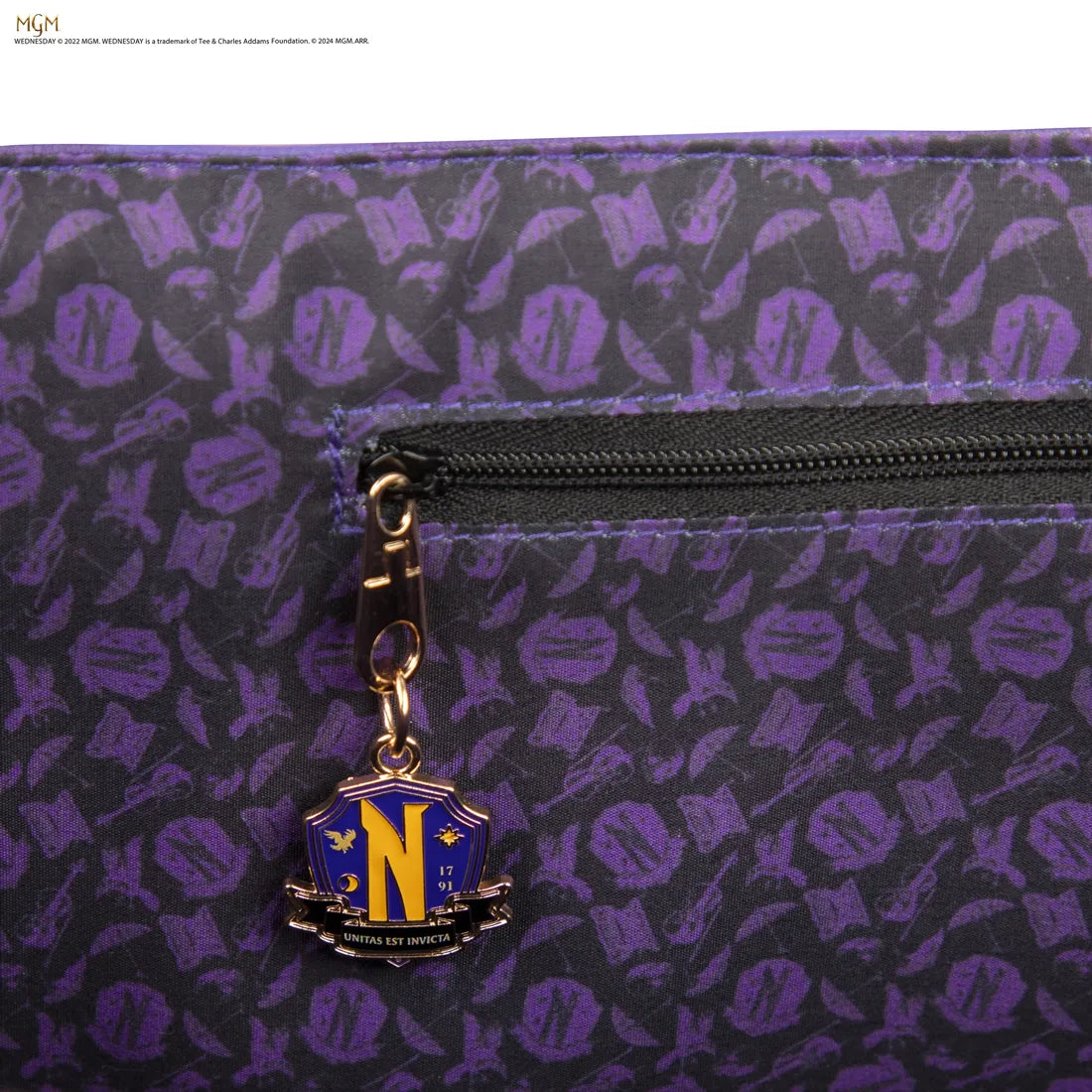 CINCR2372 Wednesday (TV) - Nevermore Academy Shopping Bag (Purple) - CineReplicas - Titan Pop Culture