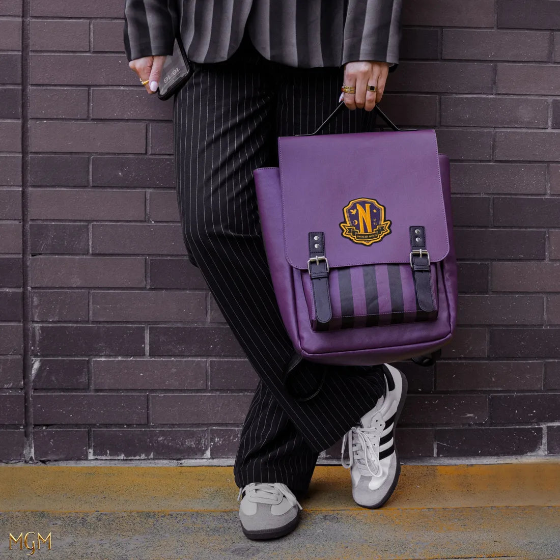 CINCR2482 Wednesday (TV) - Nevermore Academy Backpack (Purple) - CineReplicas - Titan Pop Culture