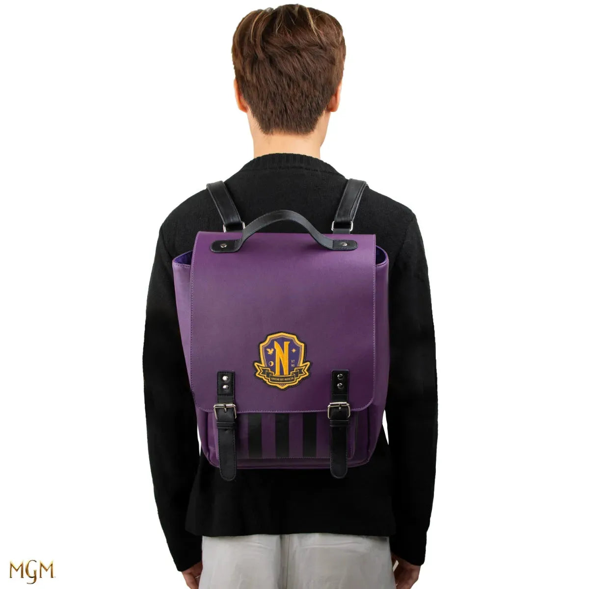 CINCR2482 Wednesday (TV) - Nevermore Academy Backpack (Purple) - CineReplicas - Titan Pop Culture