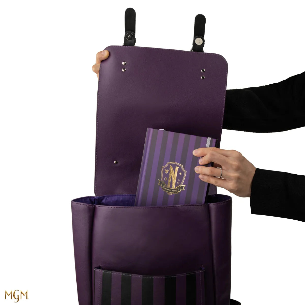 CINCR2482 Wednesday (TV) - Nevermore Academy Backpack (Purple) - CineReplicas - Titan Pop Culture