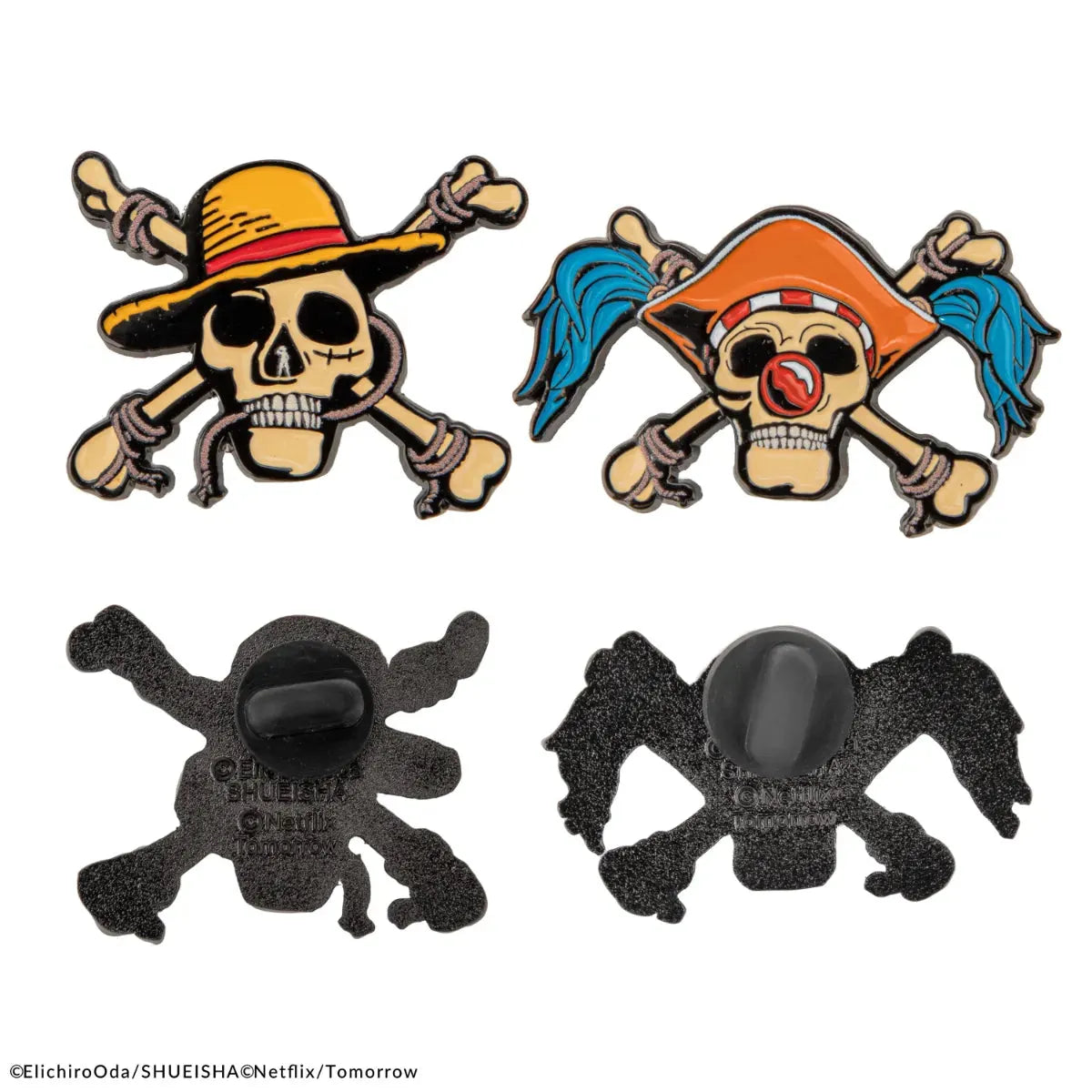 CINCR3292 One Piece (2023) - Luffy & Buggy Set of 2 Pins - CineReplicas - Titan Pop Culture