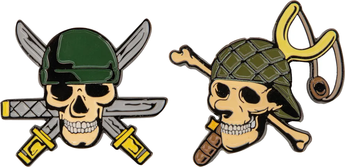 CINCR3293 One Piece (2023) - Zoro & Usopp Set of 2 Pins - CineReplicas - Titan Pop Culture