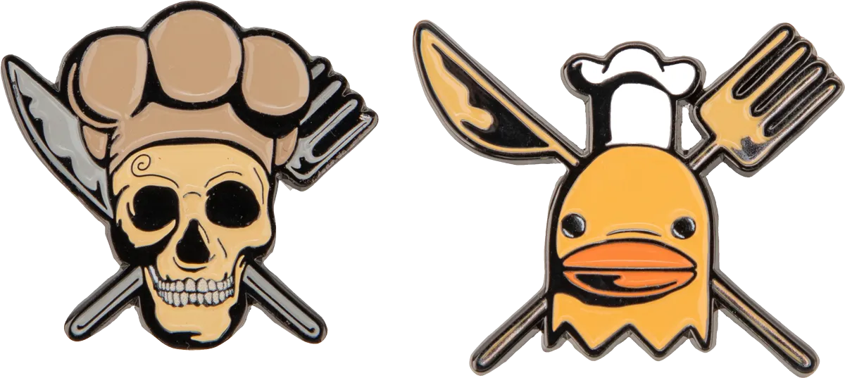 CINCR3295 One Piece (2023) - Sanji & Zeff Set of 2 Pins - CineReplicas - Titan Pop Culture