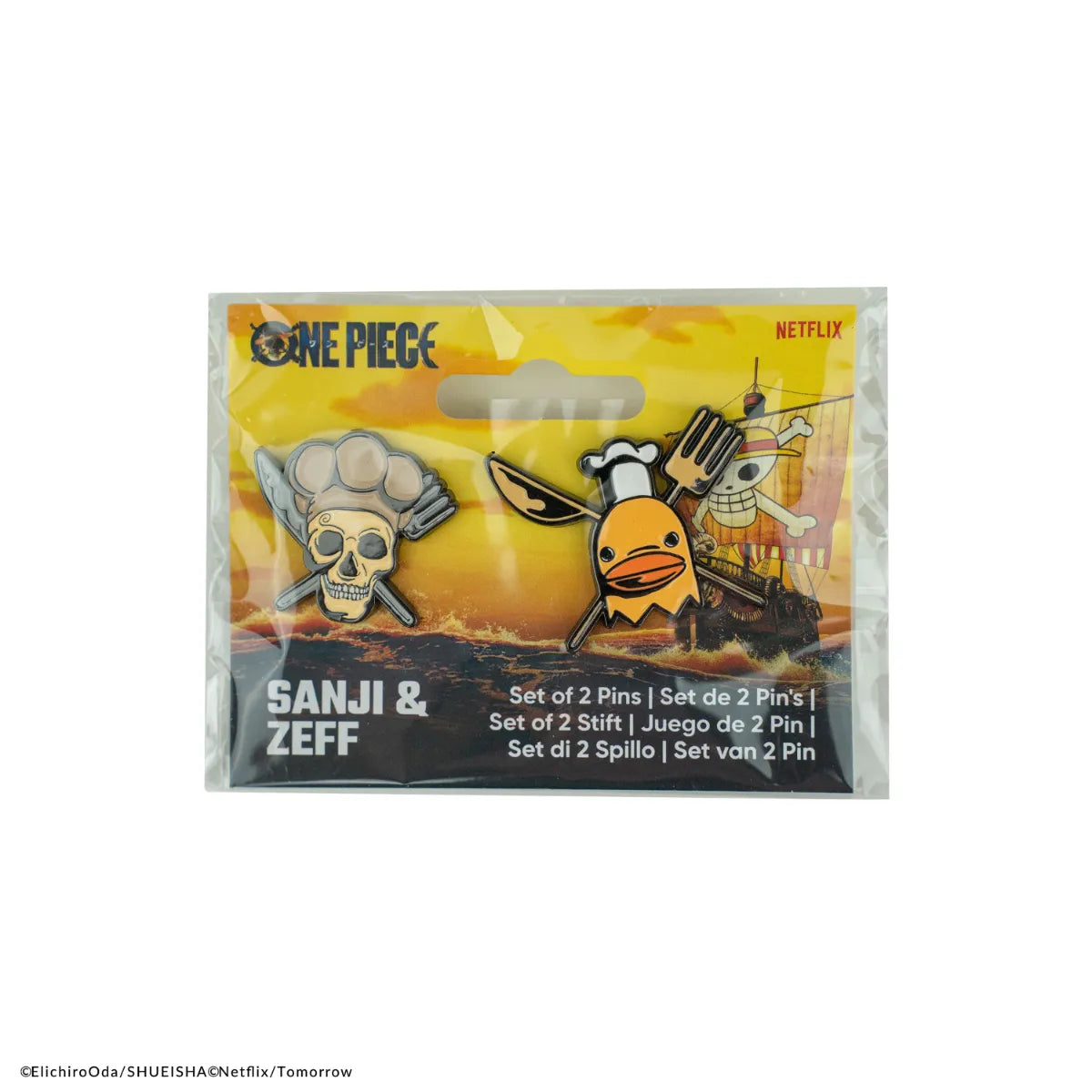 CINCR3295 One Piece (2023) - Sanji & Zeff Set of 2 Pins - CineReplicas - Titan Pop Culture