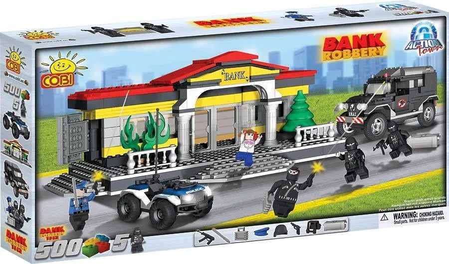 COB1552 Action Town - 500 Piece Bank Robbery Construction Set - Cobi - Titan Pop Culture