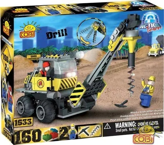 COB1633 Action Town - 160 Piece Construction Drill Construction Set - Cobi - Titan Pop Culture