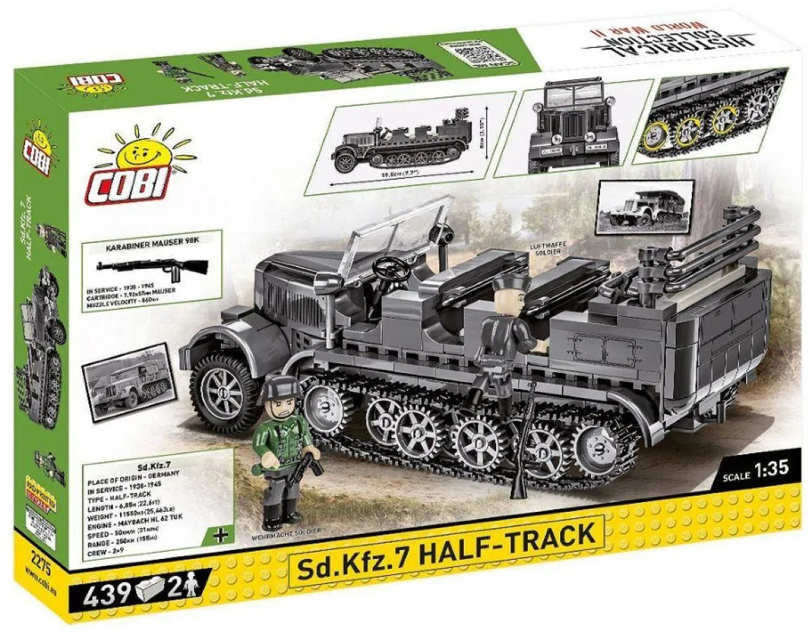 COB2275 World War 2 - Sd.Kfz.7 Half-Track (439 Piece Kit) - Cobi - Titan Pop Culture