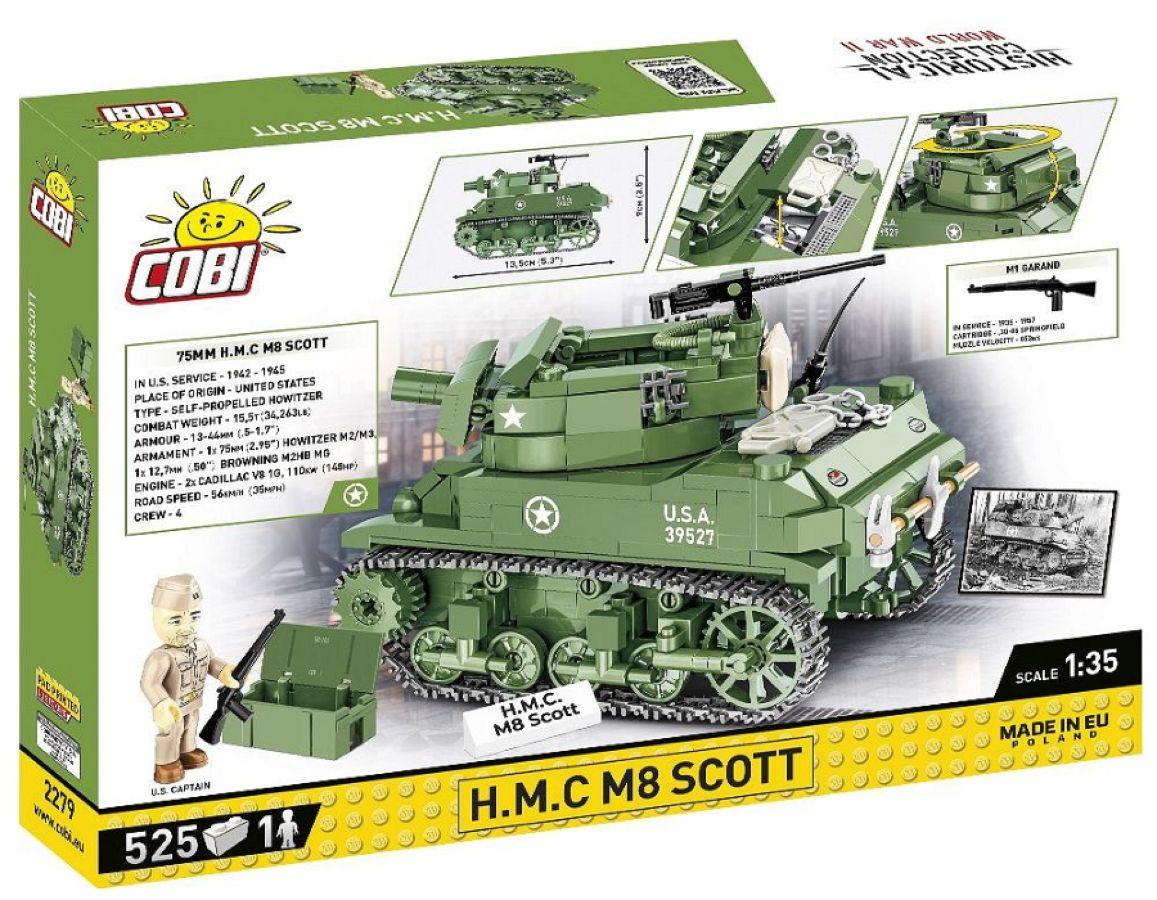 COB2279 World War 2 - Howitzer Motor Carriage M8 Scott (519 Piece Kit) - Cobi - Titan Pop Culture