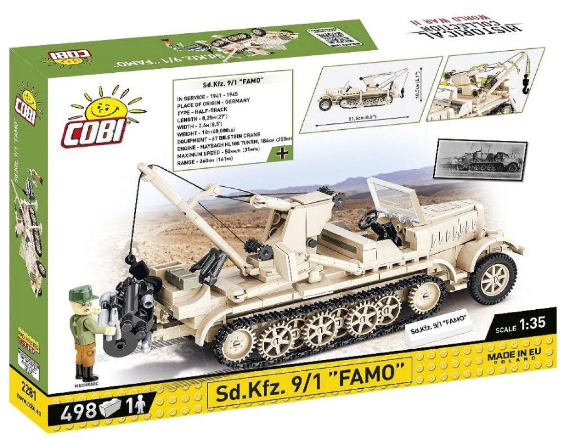 COB2281 World War 2 - Sd.Kfz. 9/1 "Famo" Half-Track (502 Piece Kit) - Cobi - Titan Pop Culture