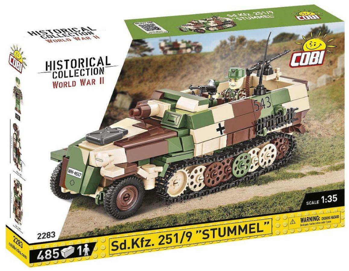 COB2283 World War 2 - Sd.Kfz.251/9 Stummel Half-Track (485 Piece Kit) - Cobi - Titan Pop Culture