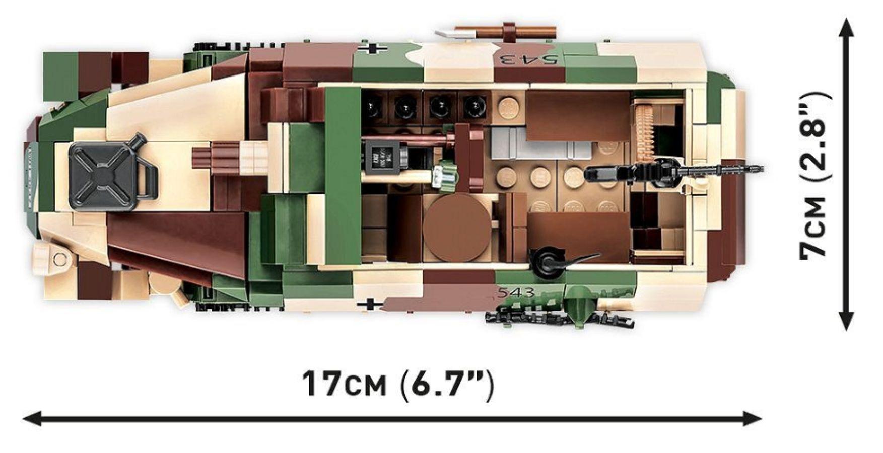 COB2283 World War 2 - Sd.Kfz.251/9 Stummel Half-Track (485 Piece Kit) - Cobi - Titan Pop Culture