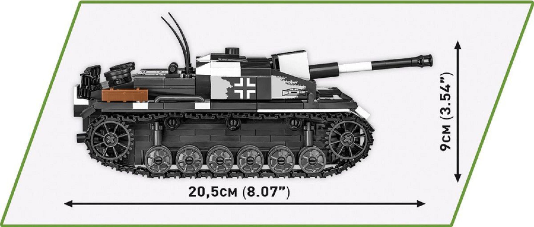 COB2286 World War 2 - Stug Iii Ausf F/Flammpanzer (536 Piece Kit) - Cobi - Titan Pop Culture