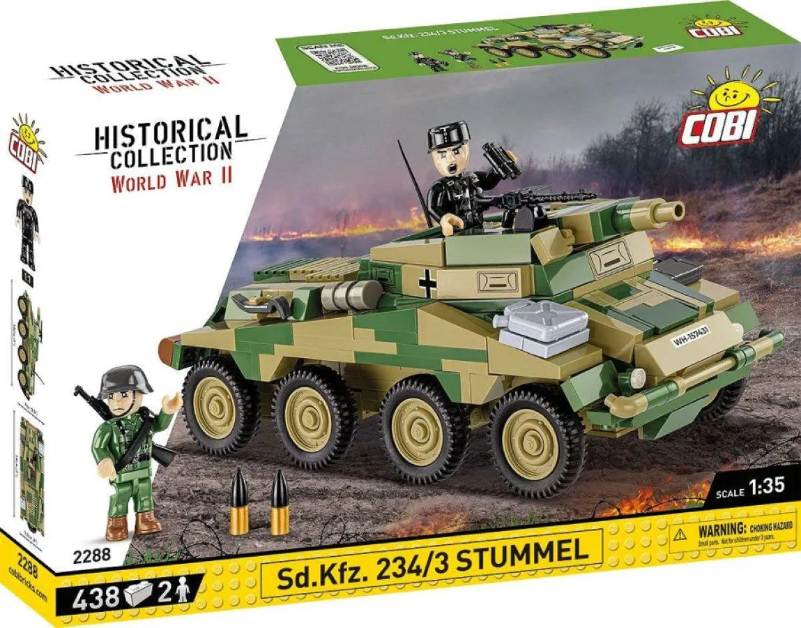 COB2288 World War 2 - Sd.Kfz. 234/3 Stummel (438 Piece Kit) - Cobi - Titan Pop Culture