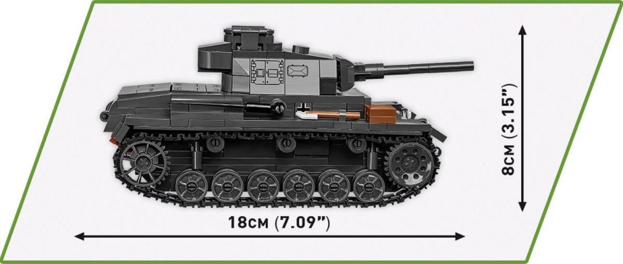 COB2289 World War 2 - Panzer III Ausf.J (590 Piece Kit) - Cobi - Titan Pop Culture