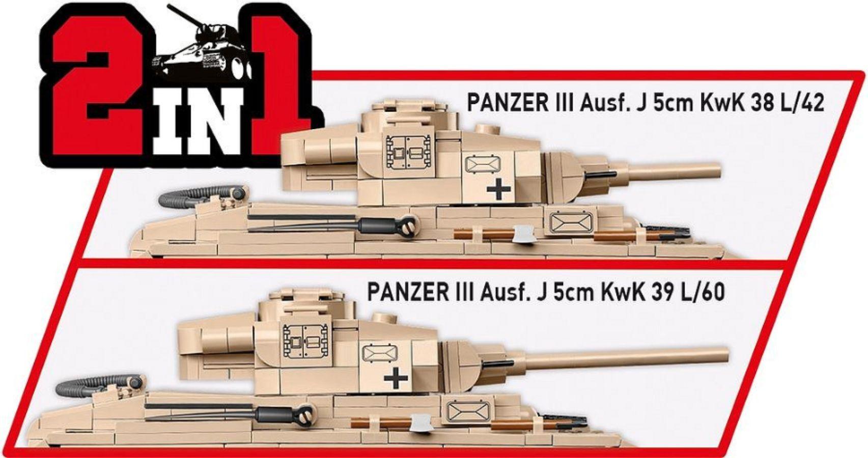 COB2562 World War 2 - Panzer III Ausf.J & Field Workshop (780 Piece Kit) - Cobi - Titan Pop Culture