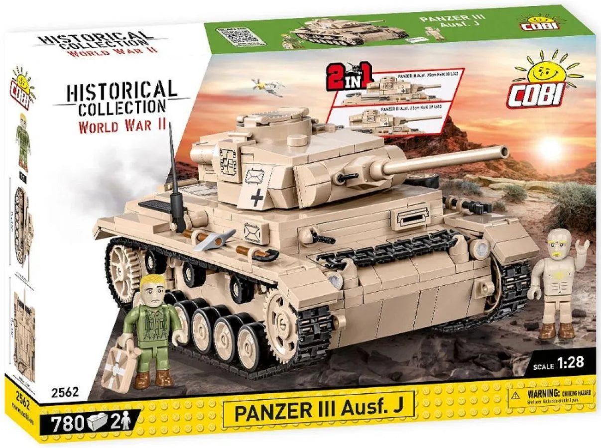 COB2562 World War 2 - Panzer III Ausf.J & Field Workshop (780 Piece Kit) - Cobi - Titan Pop Culture