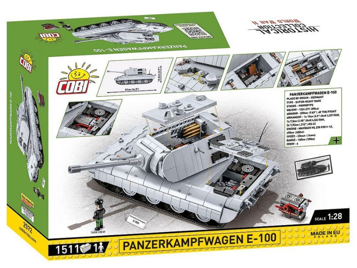 COB2572 World War 2 - Panzerkampfwagen E-100 (1510 Piece Kit) - Cobi - Titan Pop Culture