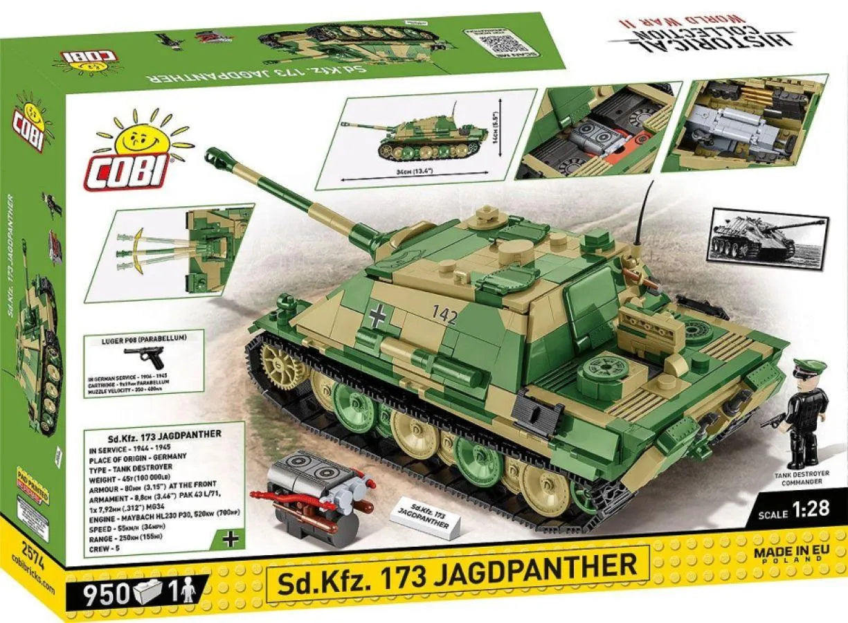 COB2574 World War 2 - Sd.Kfz.173 Jagdpanther (970 Piece Kit) - Cobi - Titan Pop Culture