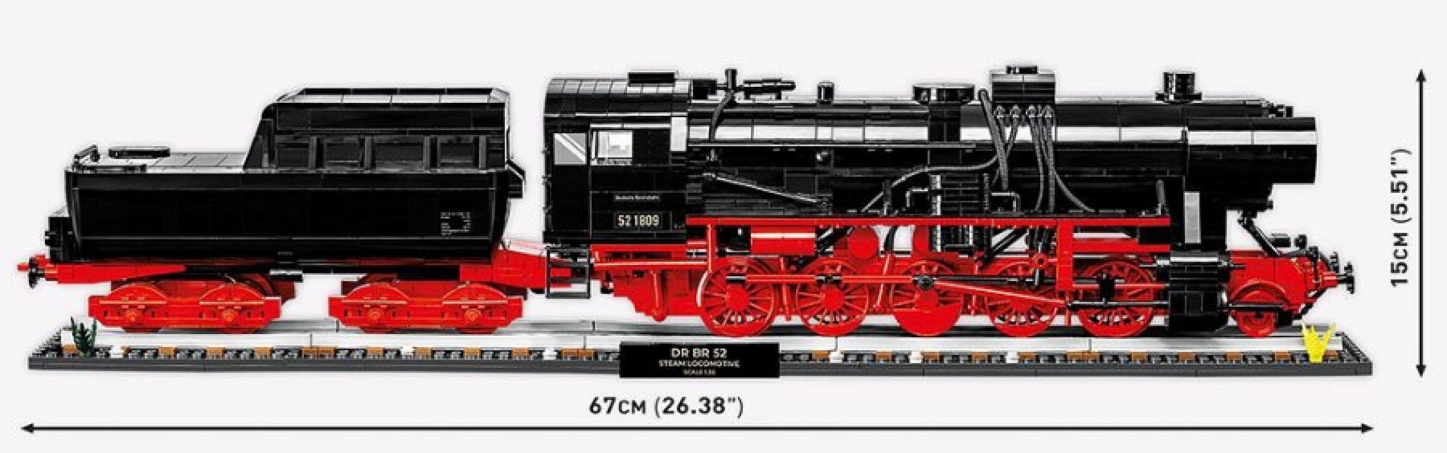 COB6280 Trains - DR BR 52 Steam Locomotive 1:35 Scale Exclusive Edition [2623 Pcs] - Cobi - Titan Pop Culture