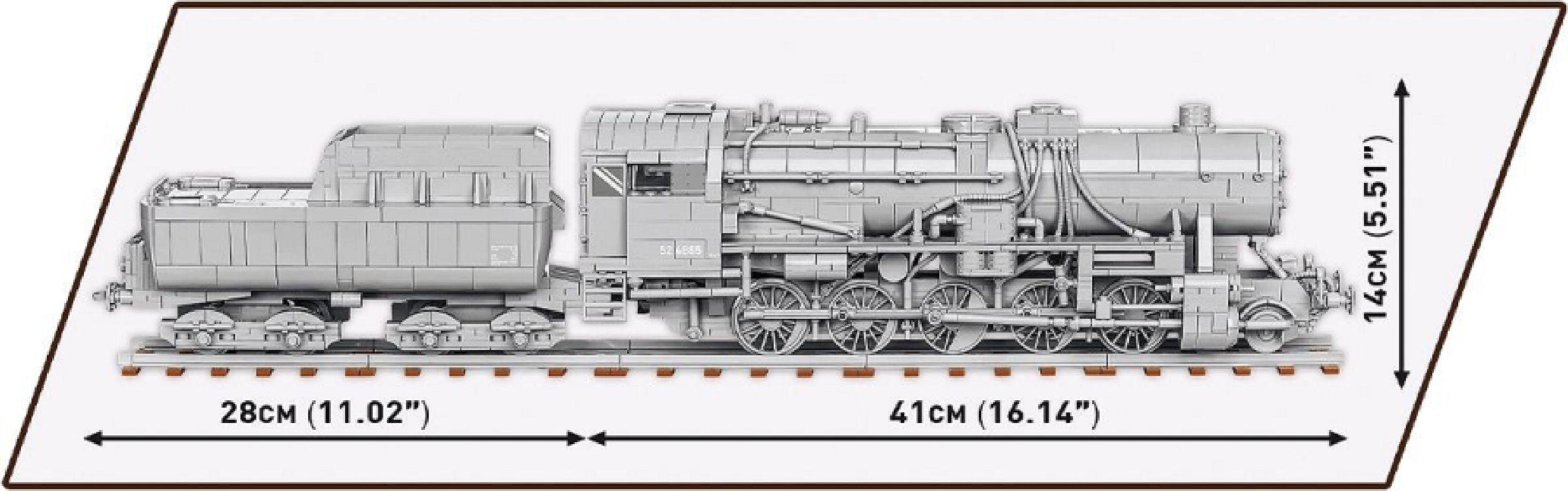 COB6281 Trains - Kriegslokomotive Baureihe 52 Locomotive 1:35 Scale [2476 Pcs] - Cobi - Titan Pop Culture
