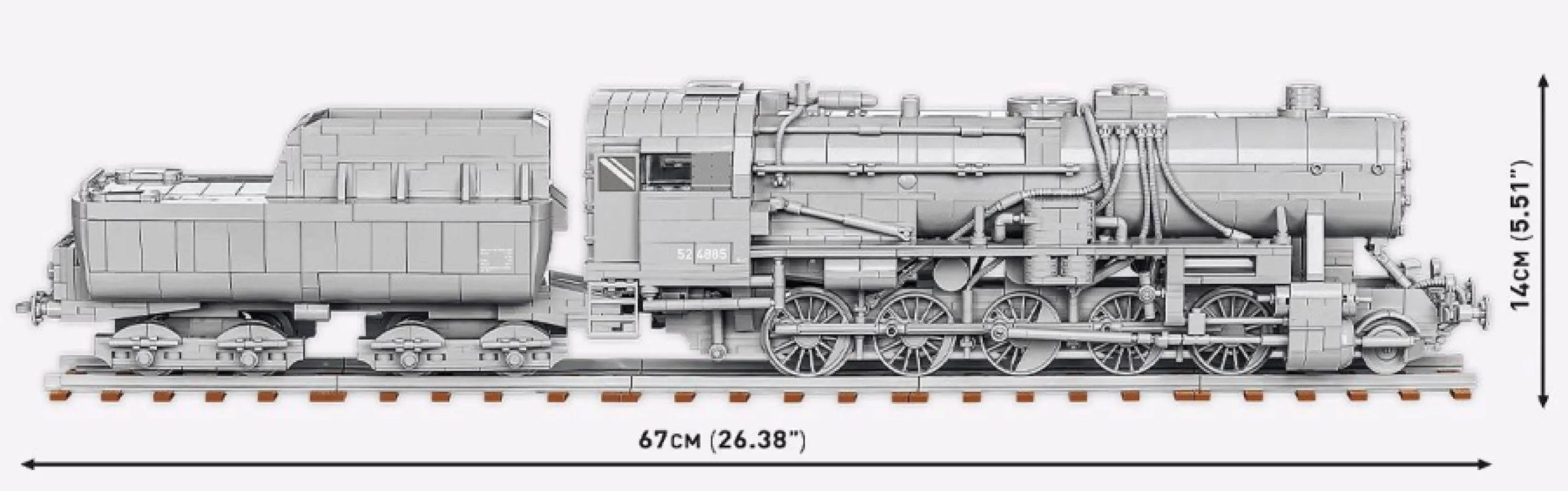 COB6281 Trains - Kriegslokomotive Baureihe 52 Locomotive 1:35 Scale [2476 Pcs] - Cobi - Titan Pop Culture