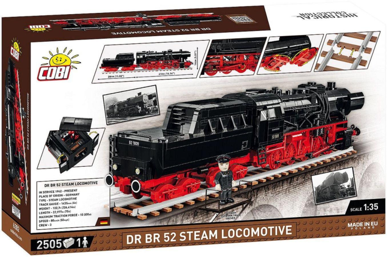 COB6282 Trains - DR BR 52 Steam Locomotive 1:35 Scale [2505 Pcs] - Cobi - Titan Pop Culture