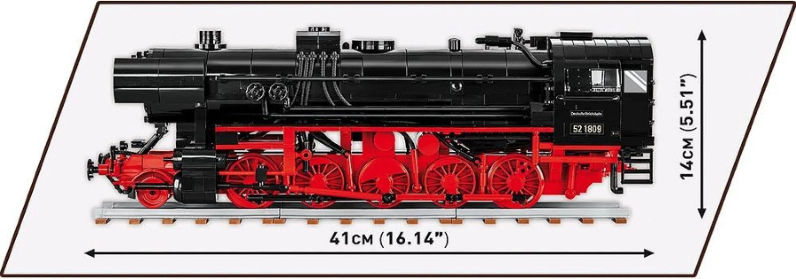 COB6283 Trains - DR BR 52/TY2 Steam Locomotive 1:35 Scale [1723 Pcs] - Cobi - Titan Pop Culture