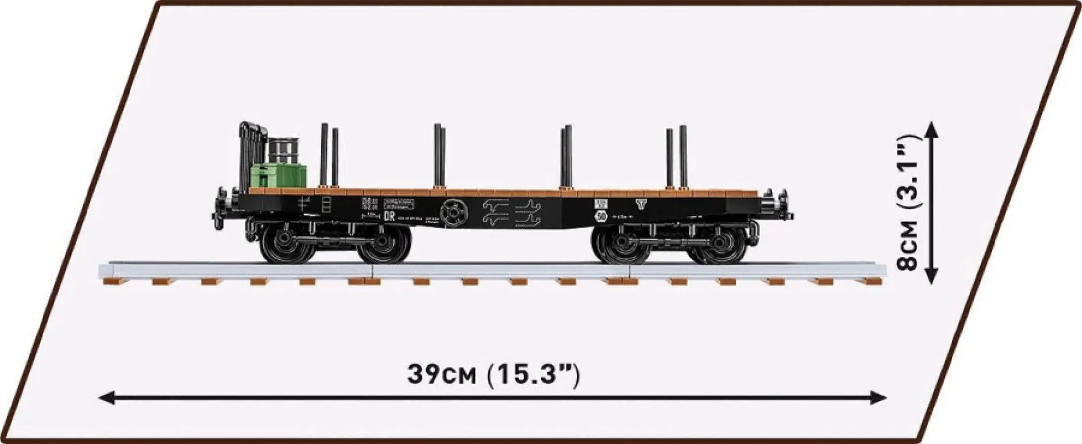 COB6284 Trains - Schwerer Plattwormwagen Type Ssys 1:35 Scale [424 Pcs] - Cobi - Titan Pop Culture