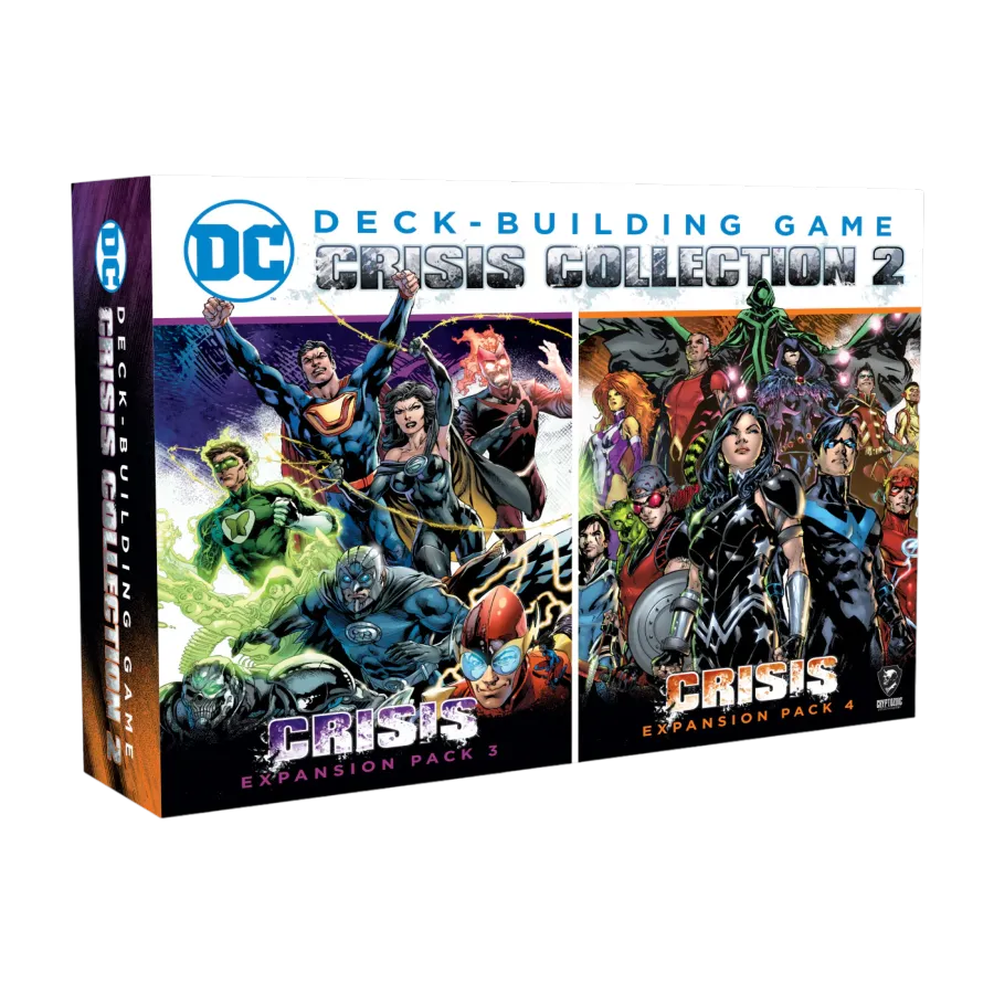 CRY80375 DC Comics - Deck Building Game: Crisis Collection 2 Box Set - Cryptozoic Entertainment - Titan Pop Culture