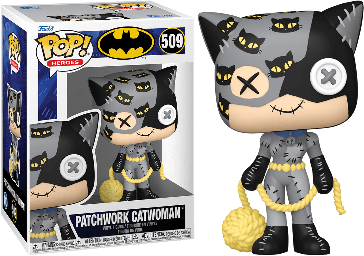 FUN80904 DC Comics - Patchwork Catwoman Pop! Vinyl - Funko - Titan Pop Culture