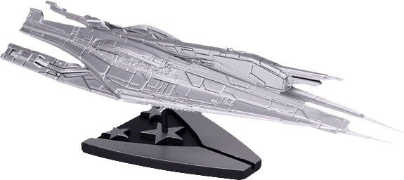 DHC25-742 Mass Effect - Alliance Cruiser Ship (Silver Plated) - Dark Horse Comics - Titan Pop Culture
