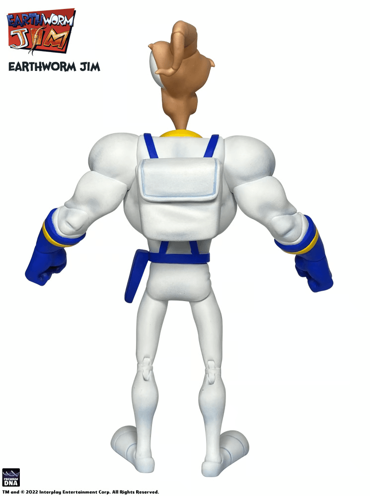 DNAPDNAEWJEJ Earthworm Jim - Earthworm Jim & Snott Action Figure - Premium DNA Toys - Titan Pop Culture