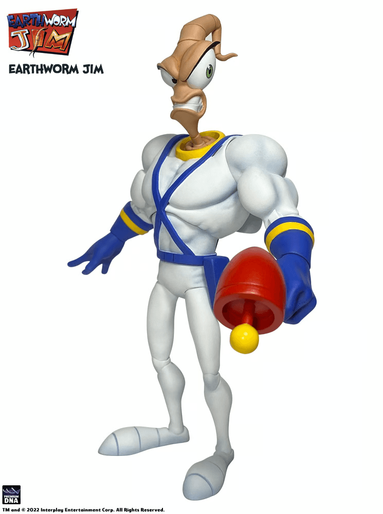 DNAPDNAEWJEJ Earthworm Jim - Earthworm Jim & Snott Action Figure - Premium DNA Toys - Titan Pop Culture