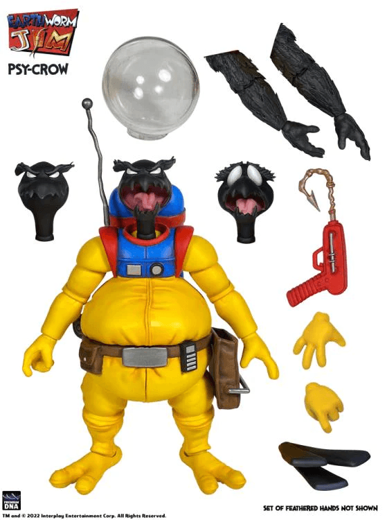 DNAPDNAEWJPC Earthworm Jim - Psycrow Action Figure - Premium DNA Toys - Titan Pop Culture