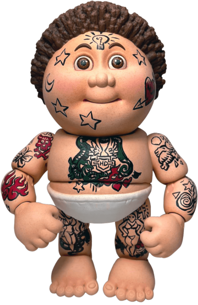 DNAPDNAGPKCW1TL Garbage Pail Kids - Tattoo Lou Action Figure - Premium DNA Toys - Titan Pop Culture