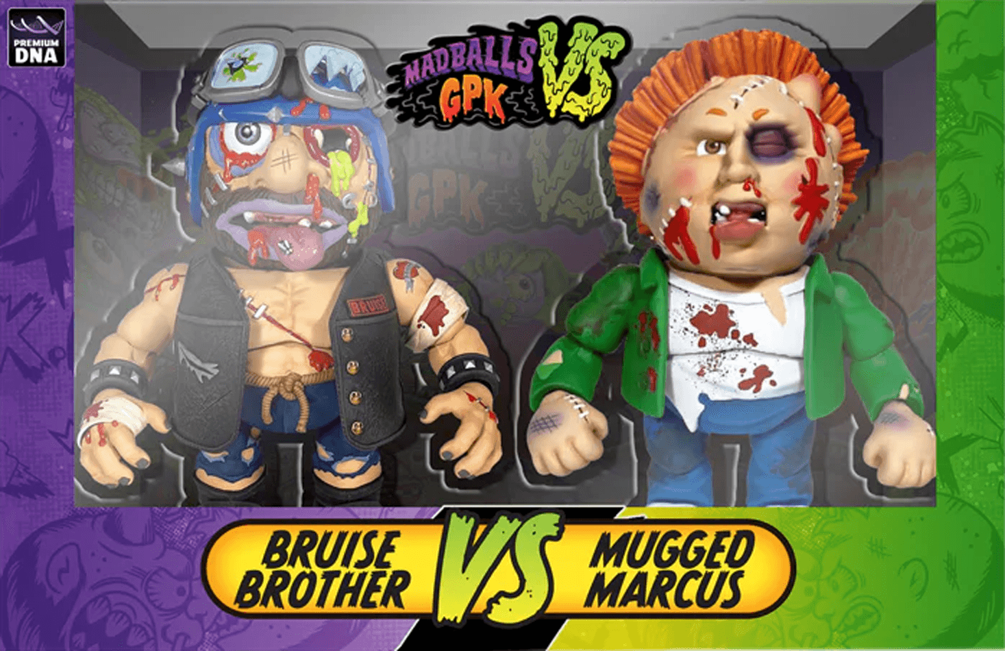 Madballs vs GPK - Mugged Marcus vs Bruise Brother Action Figure Set