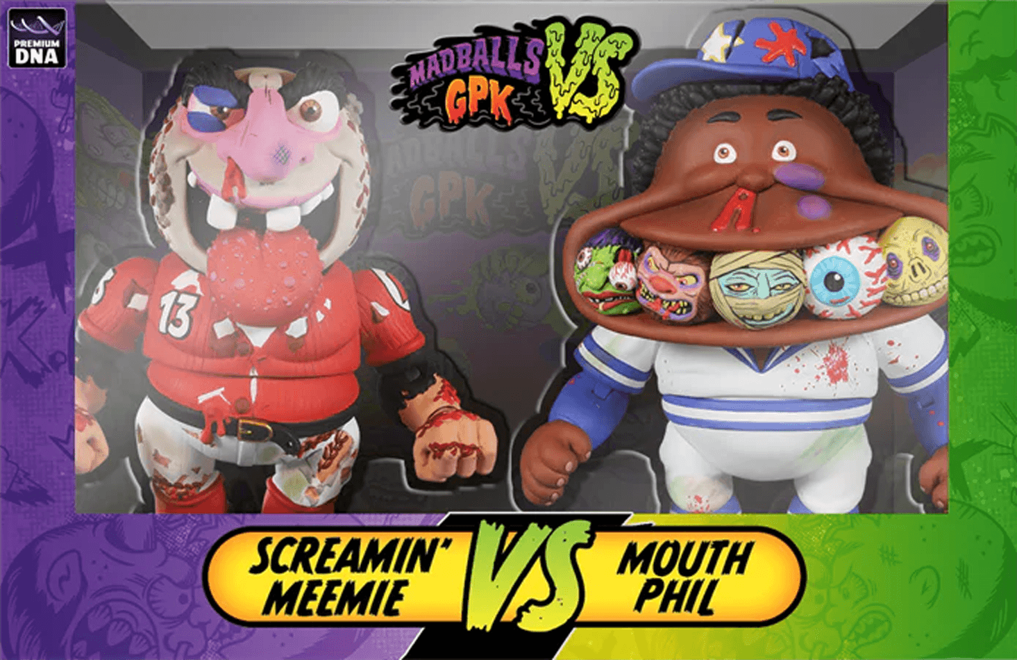 Madballs vs GPK - Mouth Phil vs Screamin' Meemie Action Figure Set