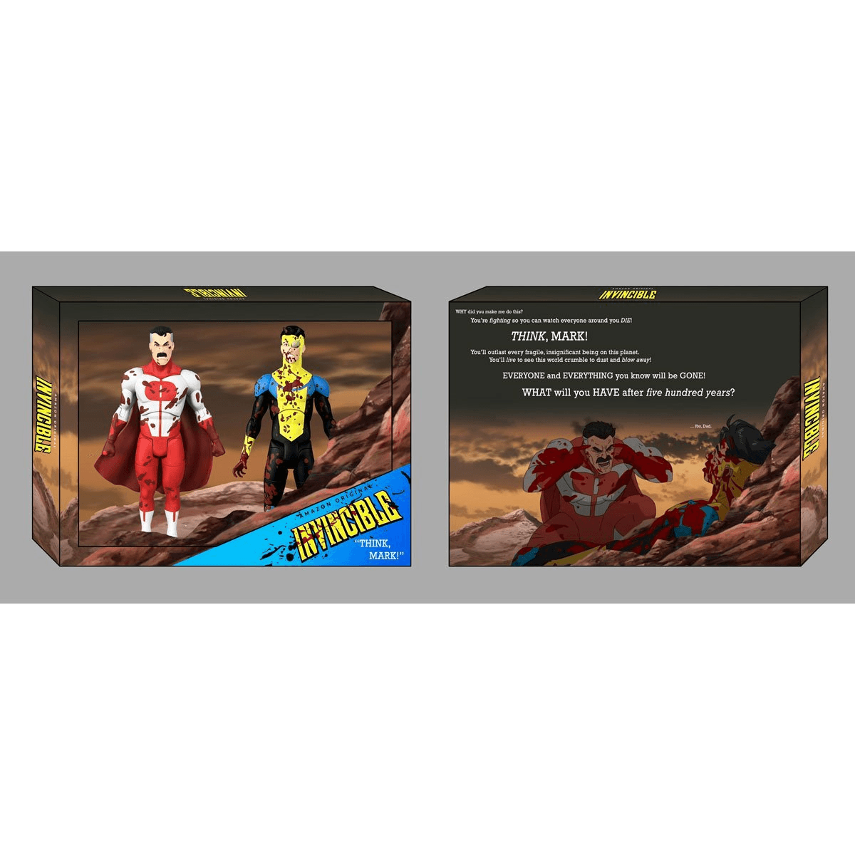 DSTAPR248187 Invincible (TV) - Omni-Man & Invincible Deluxe Figure Box Set - Diamond Select Toys - Titan Pop Culture