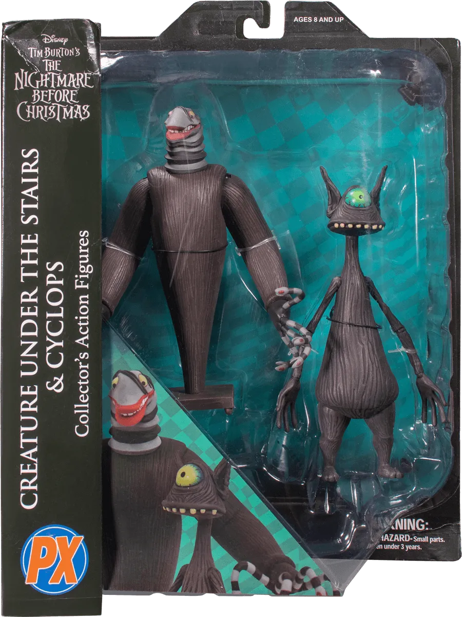 DSTFEB211930 The Nightmare Before Christmas - Creature Under the Stairs Figure Set - Diamond Select Toys - Titan Pop Culture