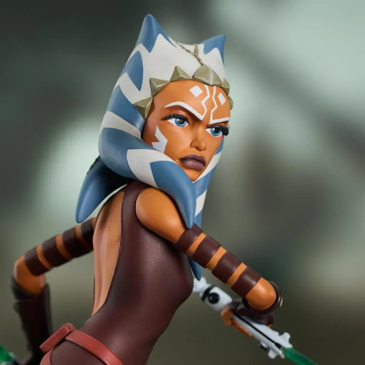 DSTFEB252335 Star Wars: Clone Wars - Ahsoka Gallery PVC Statue - Diamond Select Toys - Titan Pop Culture