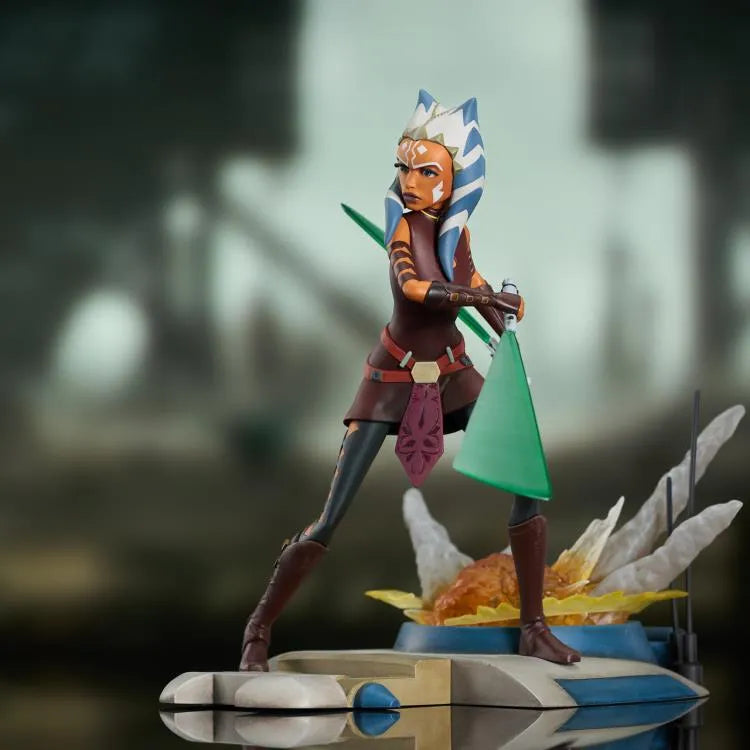 DSTFEB252335 Star Wars: Clone Wars - Ahsoka Gallery PVC Statue - Diamond Select Toys - Titan Pop Culture