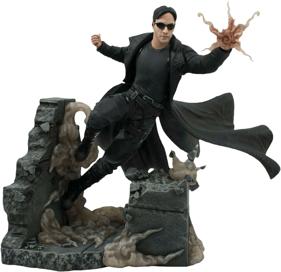 DSTJAN242292 The Matrix - Neo Gallery PVC Statue - Diamond Select Toys - Titan Pop Culture