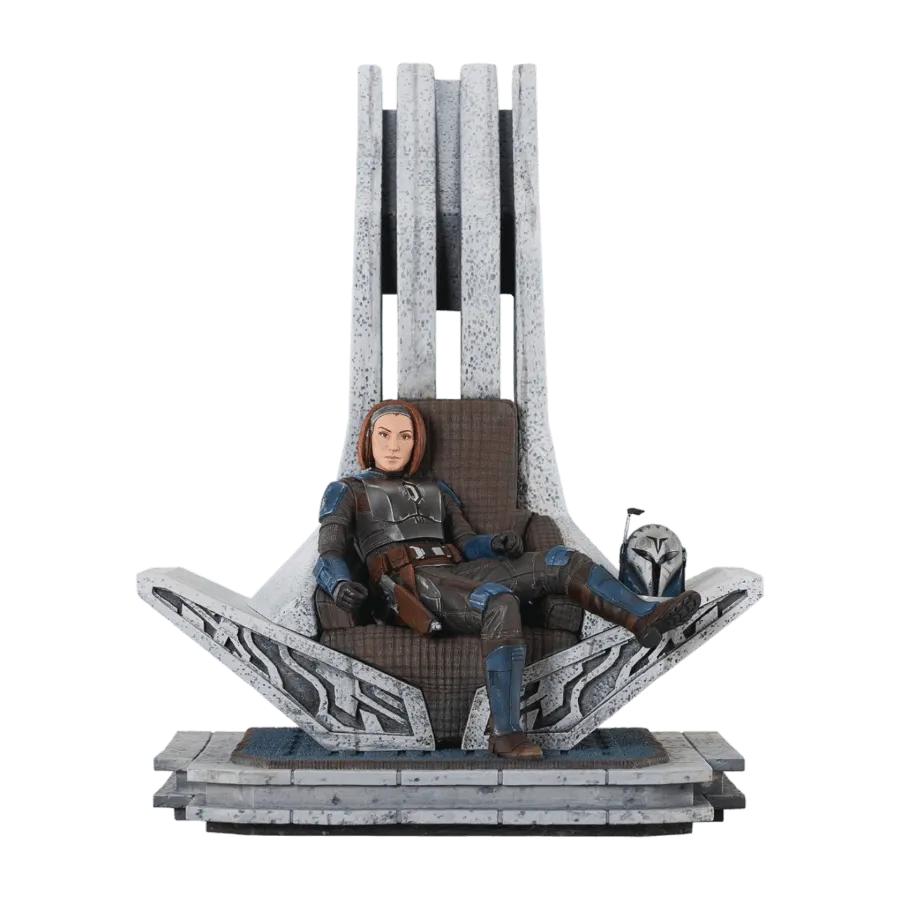 DSTMAR242255 Star Wars: Mandalorian - Bo-Katan on Throne Statue - Diamond Select Toys - Titan Pop Culture