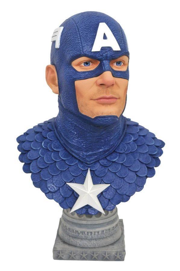 DSTMAY192377 Captain America - Legends in 3D 1:2 Scale Bust - Diamond Select Toys - Titan Pop Culture