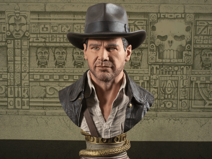 DSTMAY232436 Indiana Jones: Raiders of the Lost Ark - Indiana Jones 1:2 Scale Bust - Diamond Select Toys - Titan Pop Culture