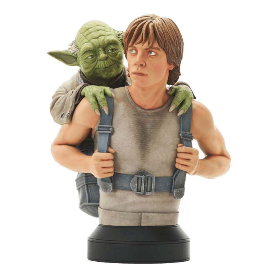 DSTNOV232005 Star Wars: The Empire Strikes Back -Luke Skywalker with Yoda 1:6 Scale Mini Bust - Diamond Select Toys - Titan Pop Culture